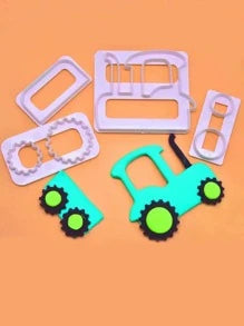 4pc Tractor Cookie Cutter Set