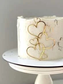 Acrylic Cute Heart Cake Topper