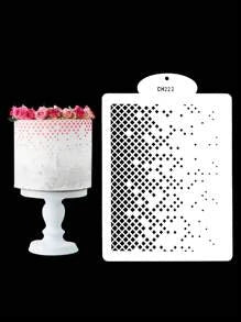 Modern Geometric Cake Stencil