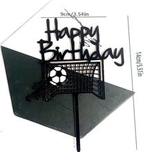 Happy Birthday Soccer Goal Cake Topper