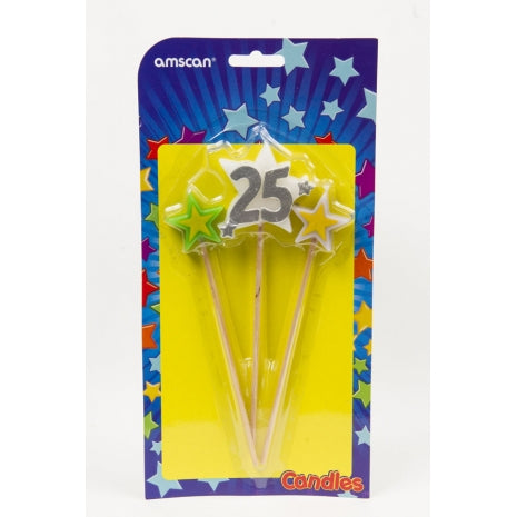 Star Pick Candle - Number 25