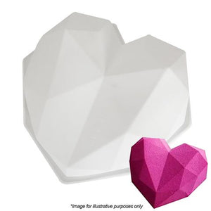 3D GEO HEART | EXTRA LARGE | SILICONE MOULD