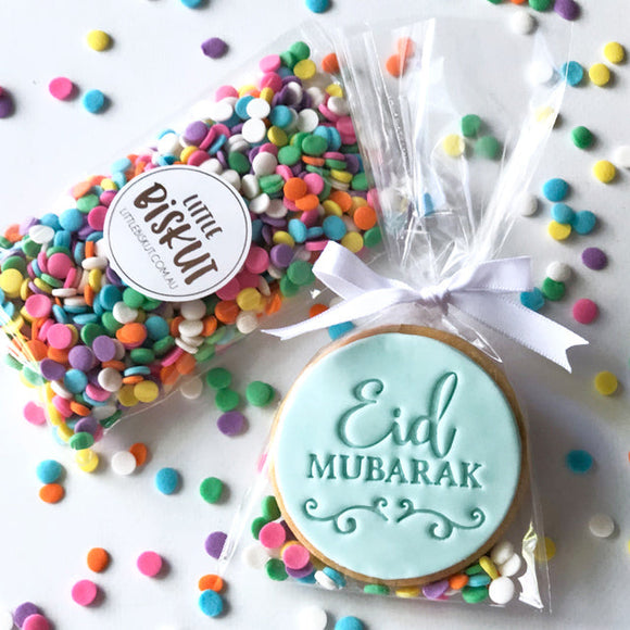 Custom Cookie Cutters - EID Mubarak Embosser (Little Biskut)