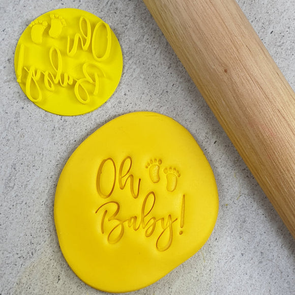 Custom Cookie Cutters - Oh Baby V2 Embosser