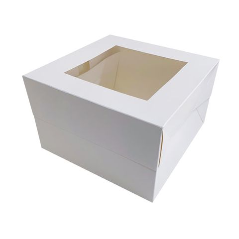10X10X10 INCH CAKE BOX | TOP WINDOW | PE COATED