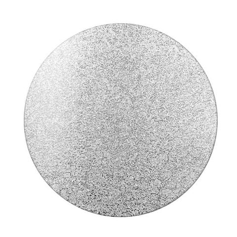 CAKE BOARD | SILVER| 12 INCH | ROUND | MDF | 6MM THICK