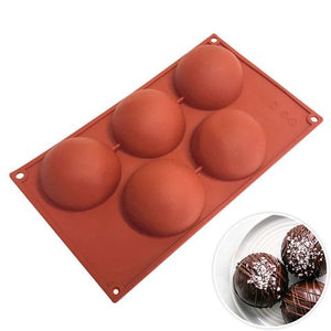5 CUP HEMISPHERE SILICONE MOULD