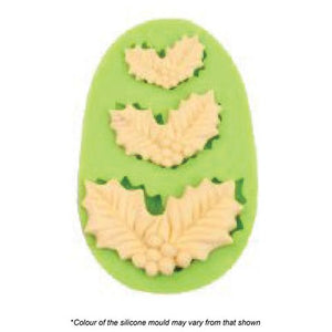 ASSORTED HOLLY SILICONE MOULD